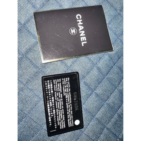 CHANEL Chocolate Bar Hand‎ Ladies Hand Bag 6th Series Denim Blue Vintage - Picture 11 of 12